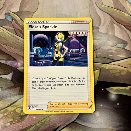 Elesa’s Sparkle 233/264 - SWSH Fusion Strike Trainer uncommon (Non-Holo)