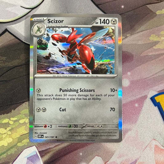 Scizor 141/197 - SV Obsidian Flames Holo Rare