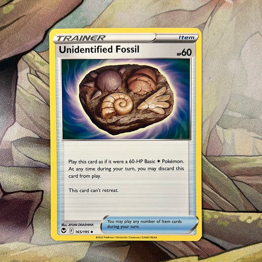 Unidentified Fossil 165/195 - Silver Tempest Trainer uncommon (Non-Holo)