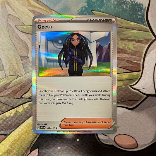 Geeta 188/197 - SV: Obsidian Flames Holo Rare