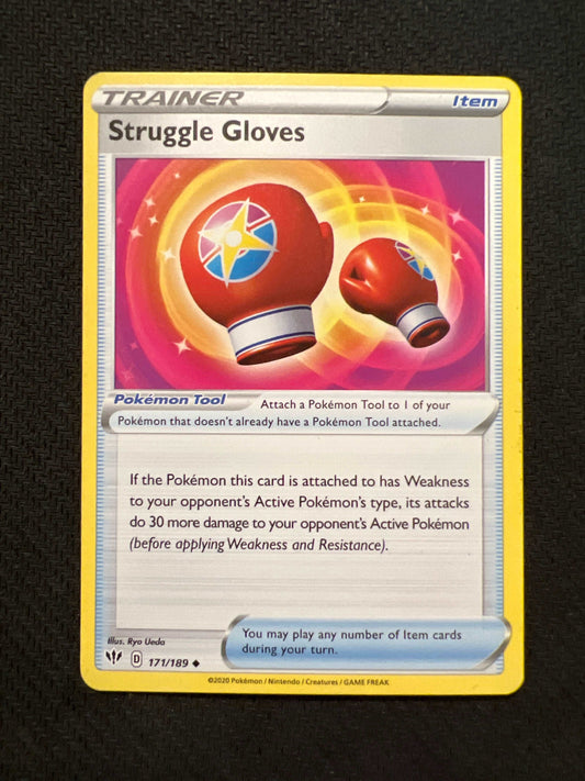 Struggle Gloves 171/189 - SWSH: Darkness Ablaze Trainer (Non-Holo) MP