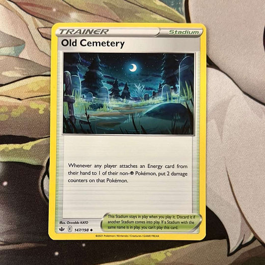 Old Cemetery 147/198 - Chilling Reign Trainer uncommon (Non-Holo)