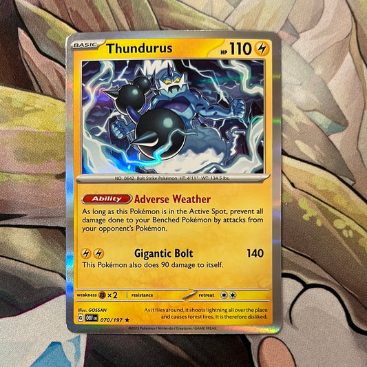 Thundrus 070/197 - SV: Obsidian Flames Holo Rare