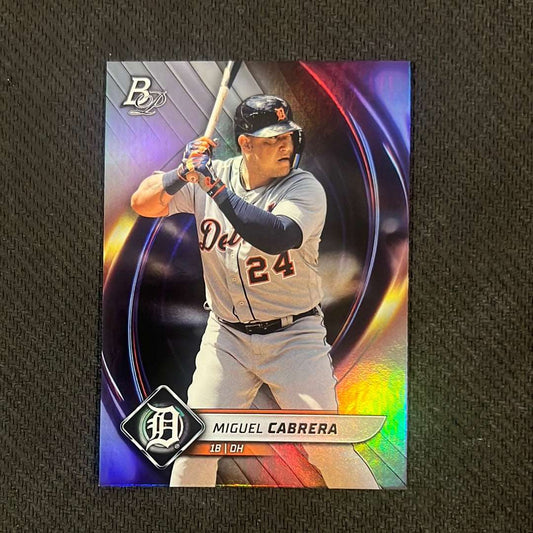 #89 Miguel Cabrera - Detroit Tigers • 1B/DH - 2022 Bowman Platinum