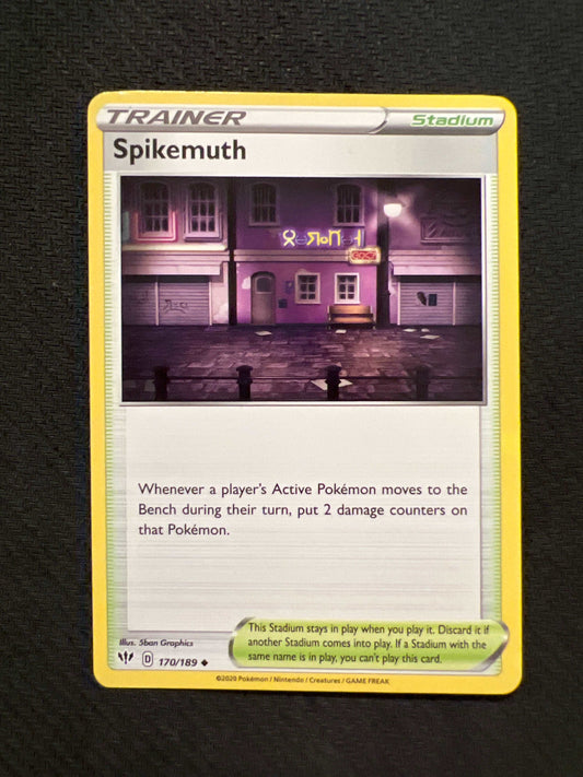 Spikemuth 170/189 - SWSH: Darkness Ablaze Trainer (Non-Holo) NM