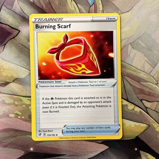 Burning Scarf 155/192 - SWSH Rebel Clash Trainer uncommon (Non-Holo)