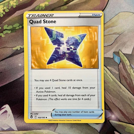 Quad Stone 163/195 - Silver Tempest Trainer uncommon (Non-Holo)