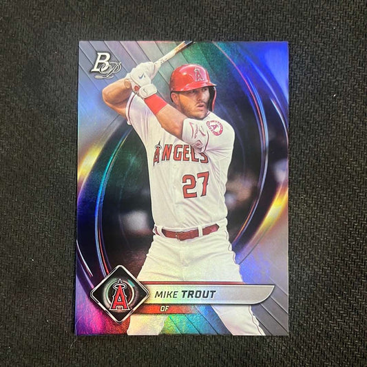 #90 Mike Trout - Angels • OF - 2022 Bowman Platinum