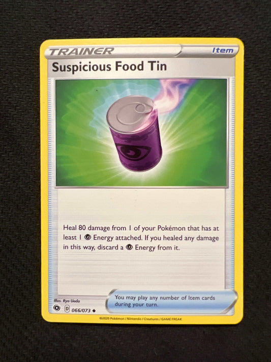 Suspicious Food Tin 066/073 - SWSH: Champions Path Trainer (Non-Holo) LP (Excellent)