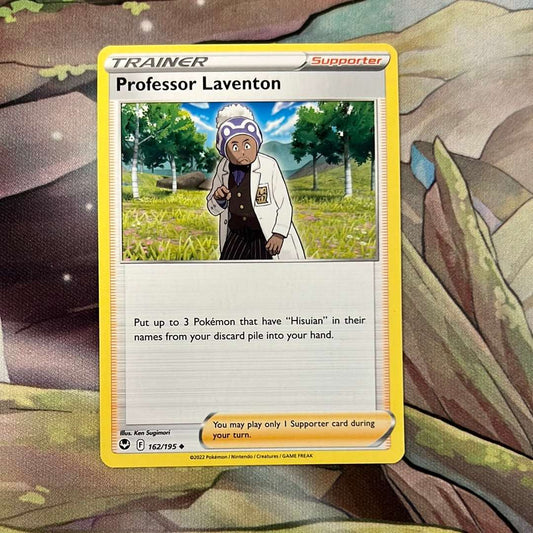 Professor Laventon 162/195 - Silver Tempest Trainer uncommon (Non-Holo)