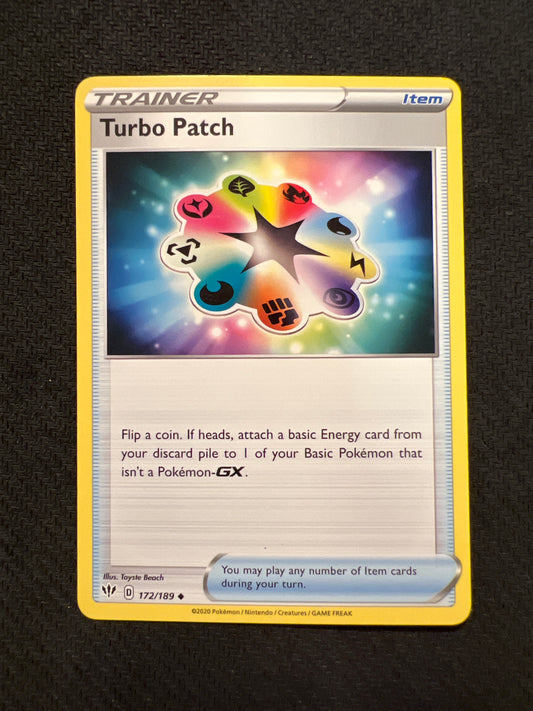 Turbo Patch 172/189 - SWSH: Darkness Ablaze Trainer (Non-Holo) NM