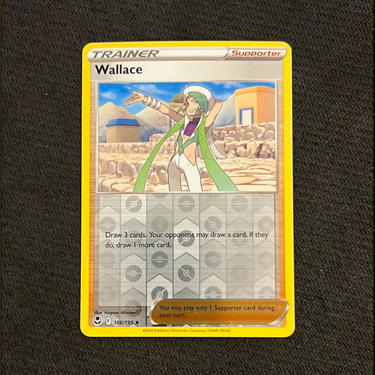 Wallace 166/195 - Silver Tempest - Trainer Reverse Holo uncommon