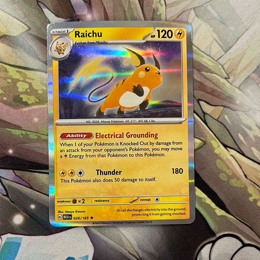 Raichu 026/165 - SV: Pokémon 151 Holo Rare