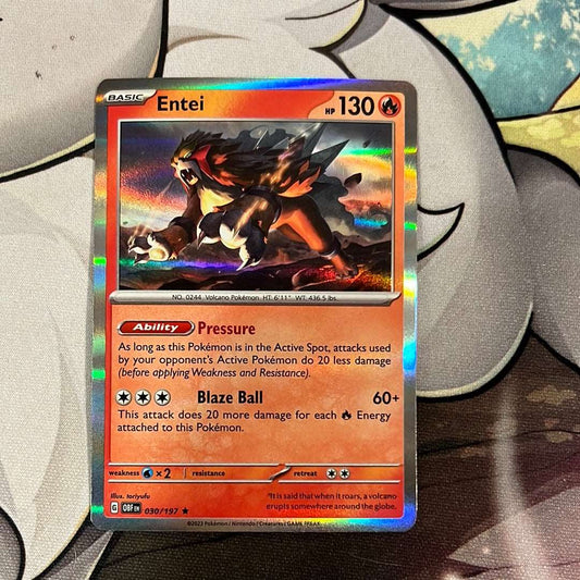 Entei 030/197 - SV Obsidian Flames Holo Rare