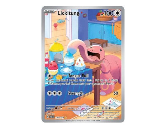 Lickitung 180/162 - Temporal Forces - Illustration Rare [Holo Foil]