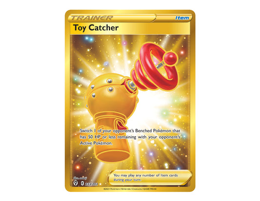 Toy Catcher 233/203 - SWSH: Evolving Skies Trainer Gold Secret Rare