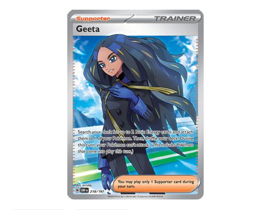 Geeta 218/197 - Obsidian Flames Trainer Double Rare