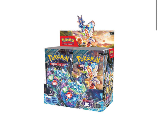 Pokemon: Stellar Crown Booster Box Display (36 packs)