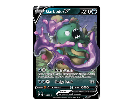 Garbodor V 100/203 - Evolving Skies Ultra Rare