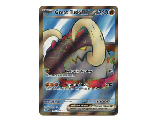 Great Tusk ex 230/198 - Scarlet & Violet Base Set - Secrer Ultra Rare