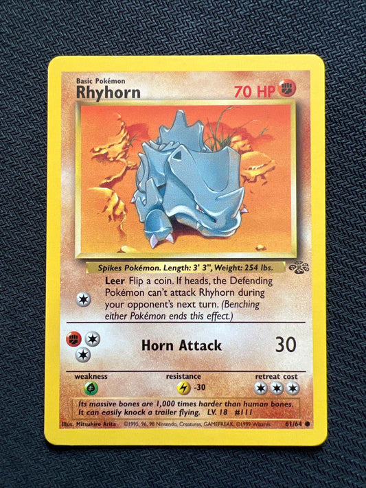 Rhyhorn 61/64 - Jungle Set (Non-Holo) Lightly Played