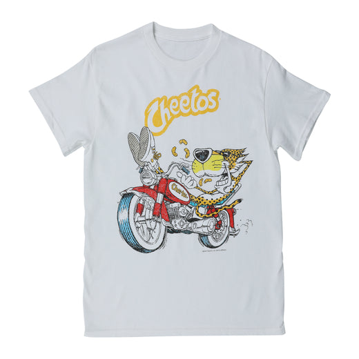 cheetos chester cheetah motorcycle graphic tee